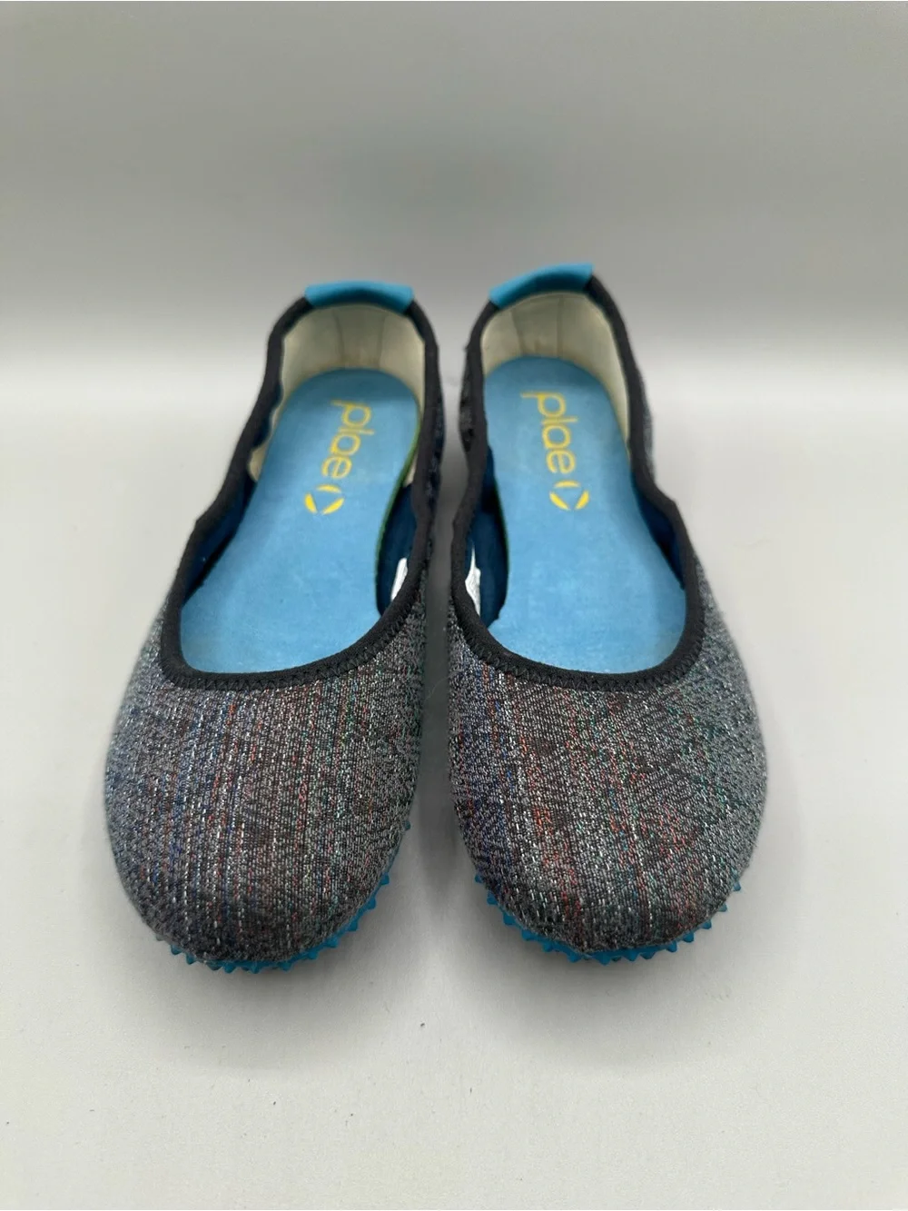 Plae Crosby Ballet Flats Youth 4 Textured Grey Upper Slip On